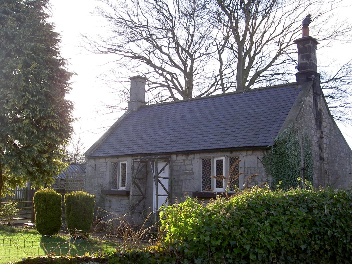 This is the well known Bridge End Cottage situated next to Thropton bride, Thropton, Northumberland