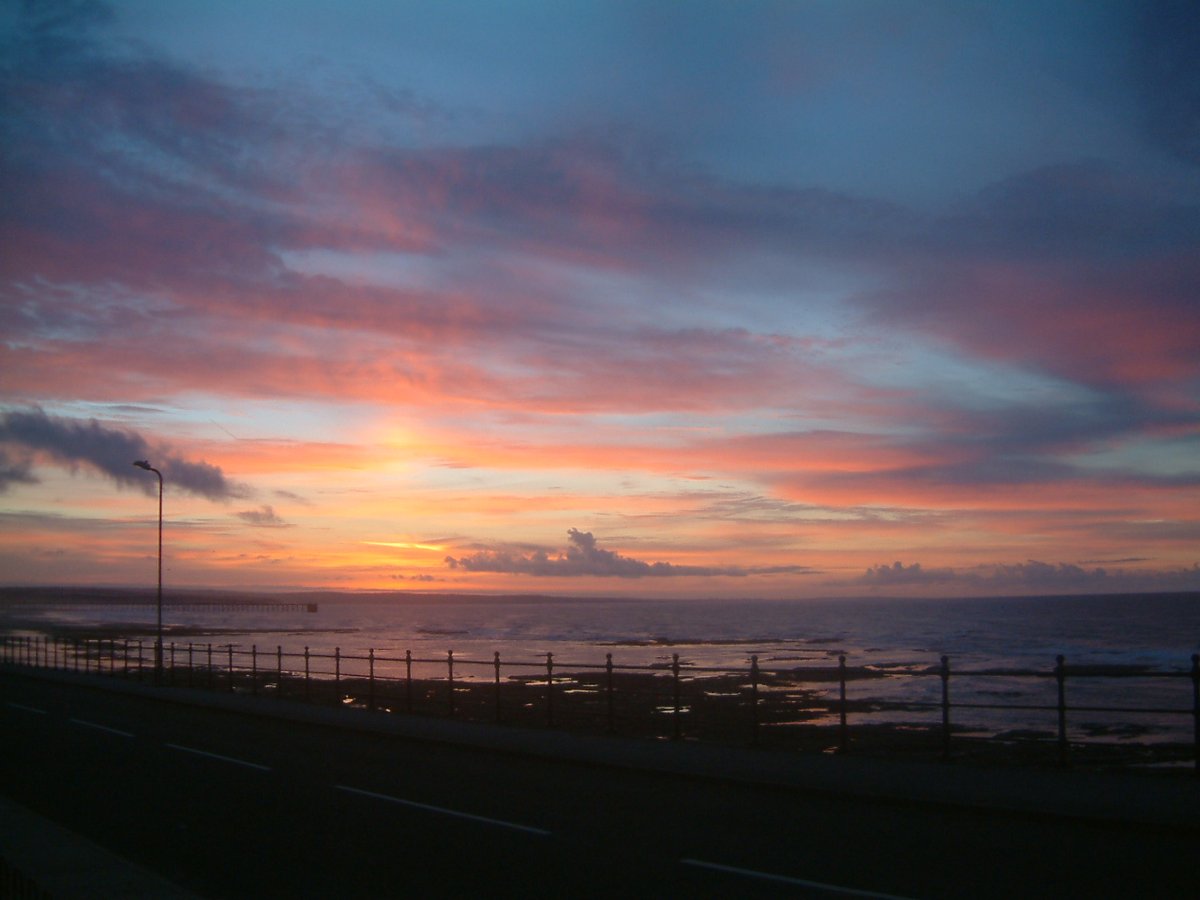 Sunset over the Steetley Jetty, Hartlepool