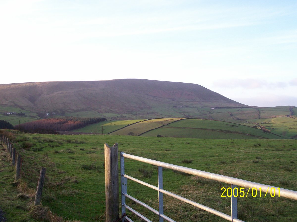 Pendle Hill from top of Newchurch, Lancashire.