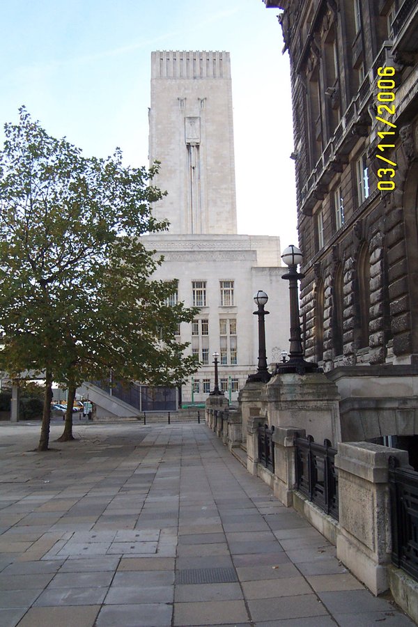One of the 'Three Graces' - the Art Deco ventilation shafts for the Mersey Tunnel in Liverpool