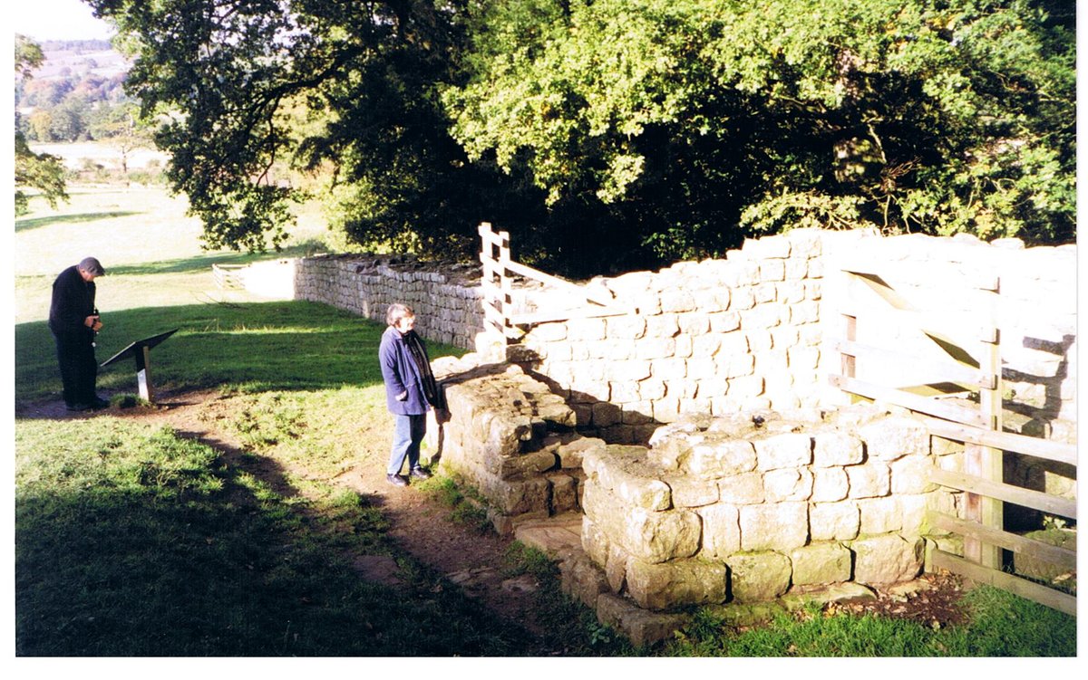 A section of Hadrians Wall near Corbridge.
