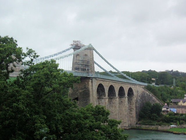 A view of the Menai Bridge on route to Anglesey