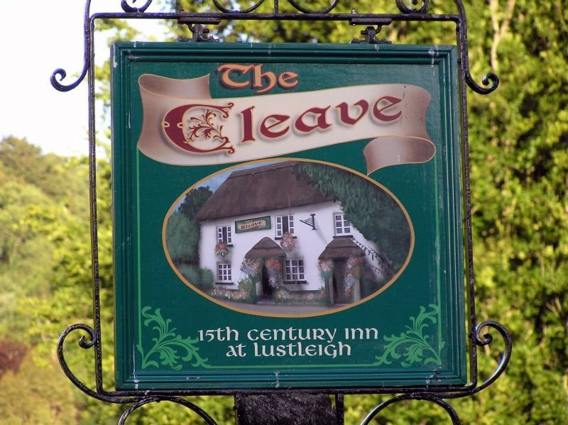 The Cleave Inn Pub Sign, Lustleigh, Devon