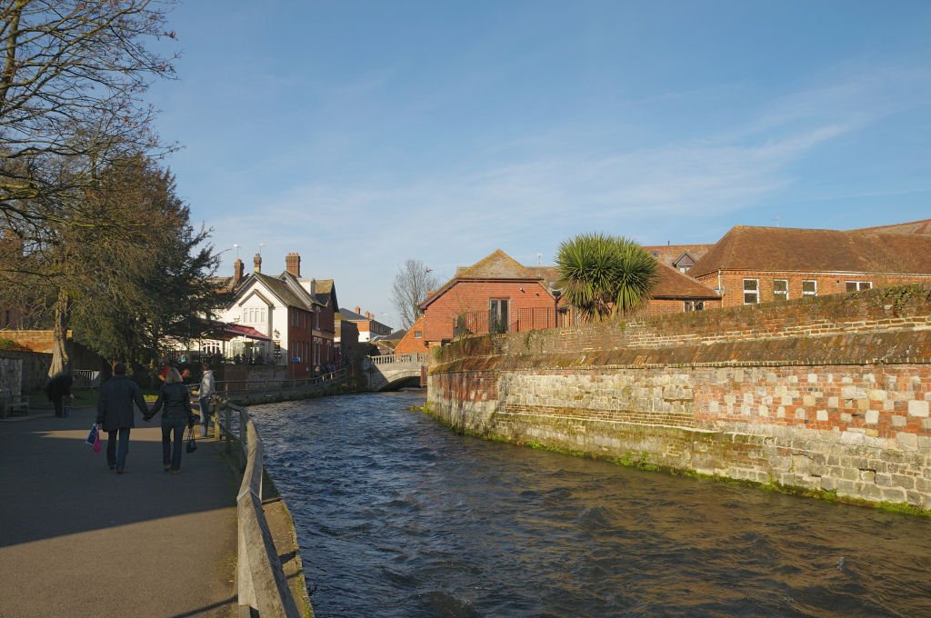 River Itchen at Winchester, Hampshire