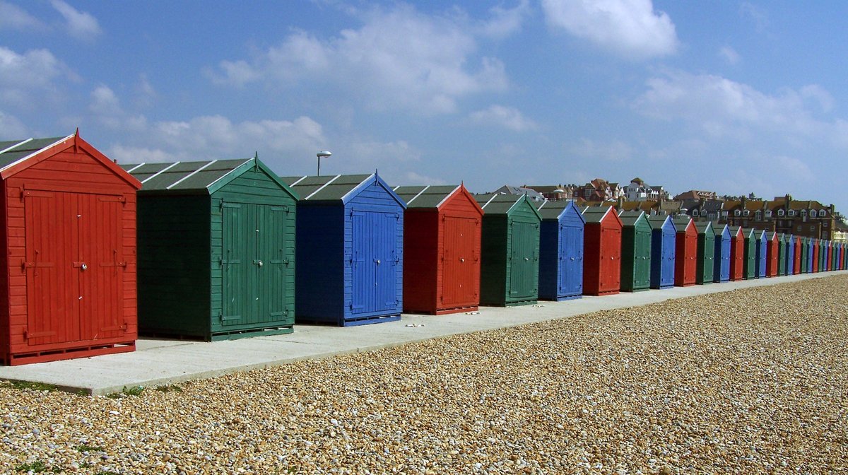 Beach Huts at St Leonards, East Sussex
