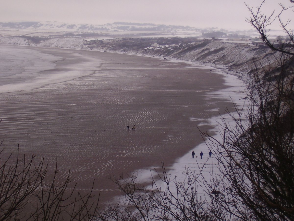 Filey Bay in winter