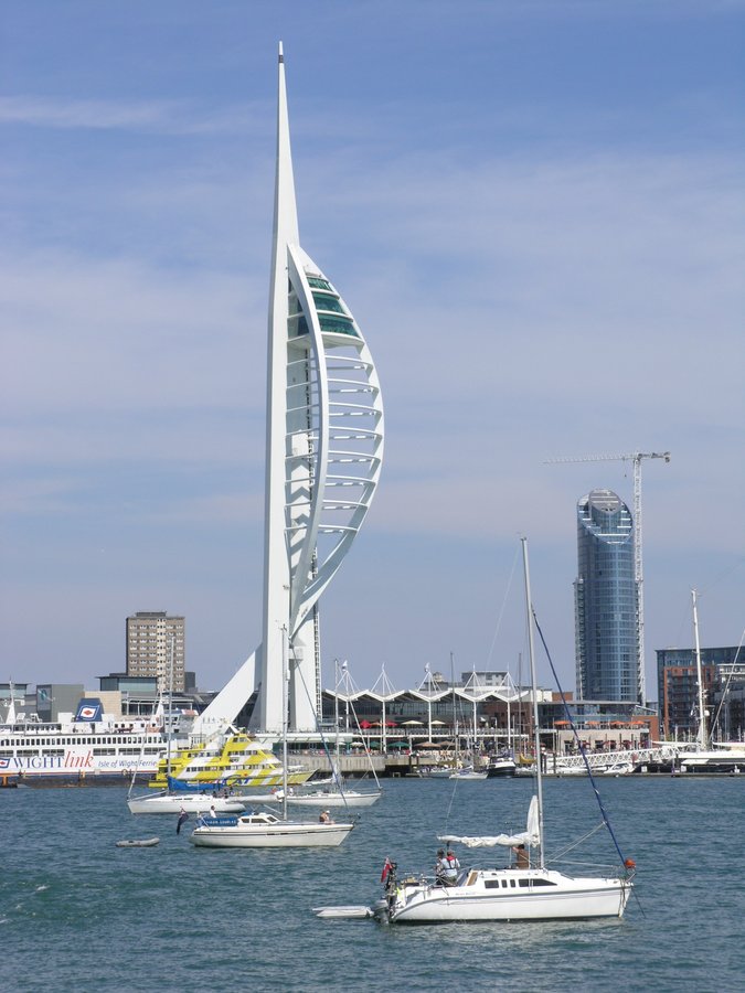 The Spinnaker tower from Gosport