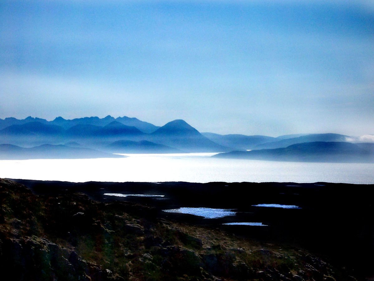 View from Bealach na Ba to Isle of Skye