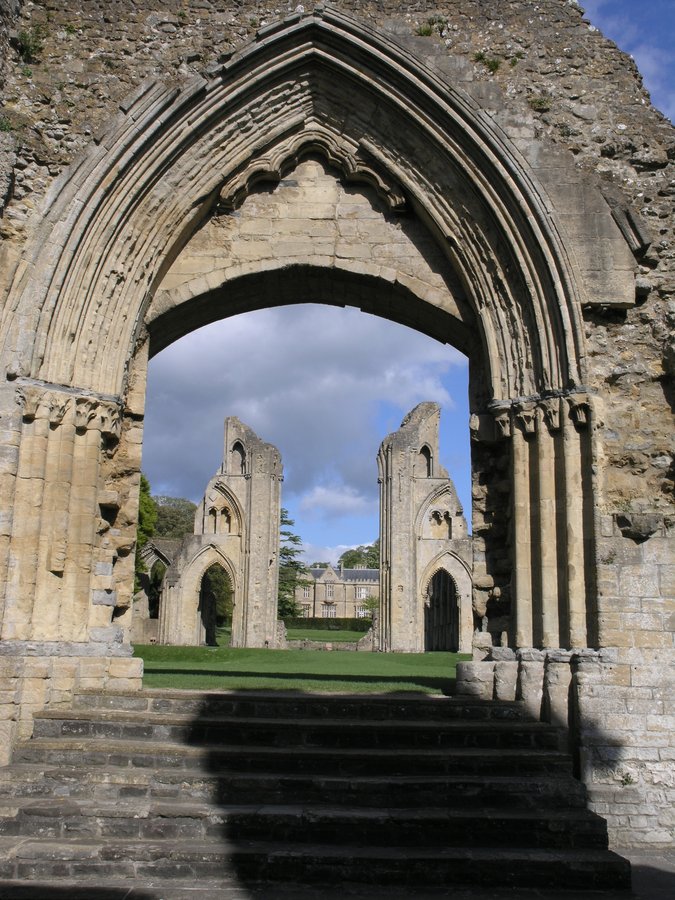 View through the Abbey Church towards Abbey House