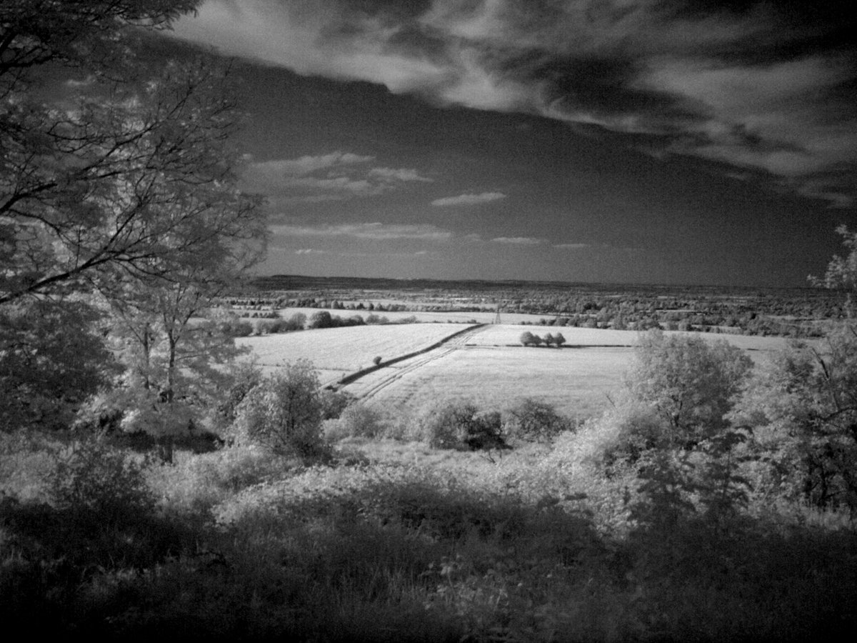 Infrared view to the North East, Lodge Hill, Bledlow Ridge, Bucks