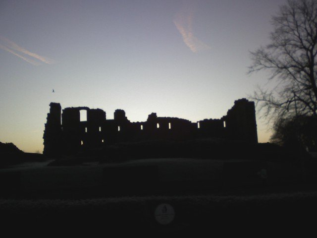 Penrith Castle on a winters morning