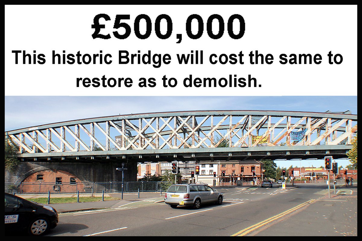 Leicester UK  1879 bridge due for demolition