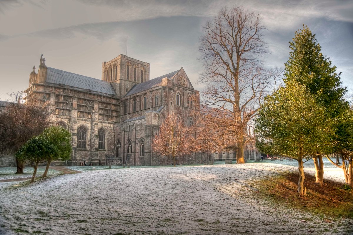 Winchester Cathedral in Snow
