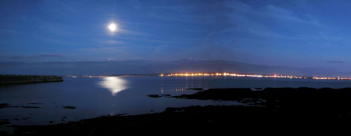 Hartlepool bay at night