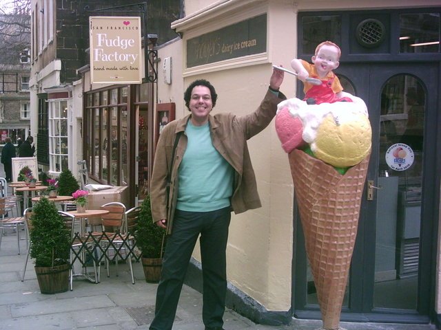 City of Bath - funny picture by a giant ice cream cone