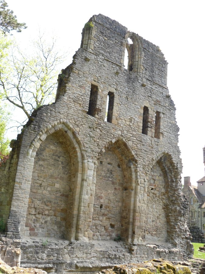 Ruins of Cluniac Priory of St Milburga in Much Wenlock