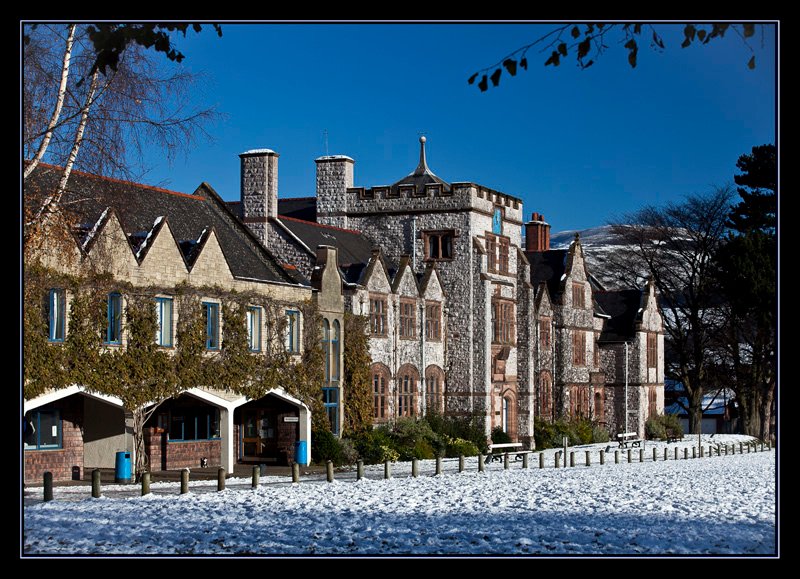 Ruthin School in the snow