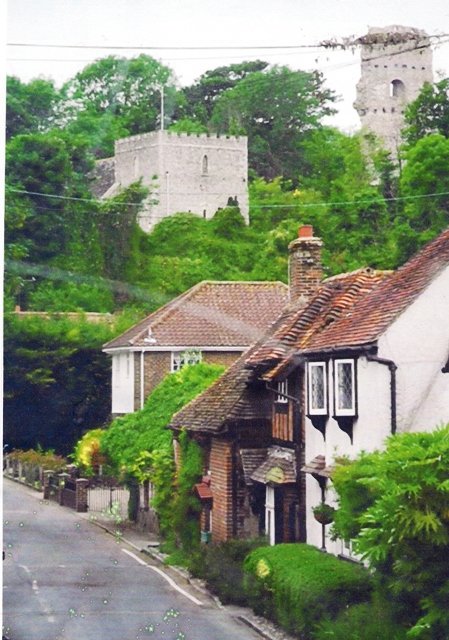 Bramber Castle, Church and cottages