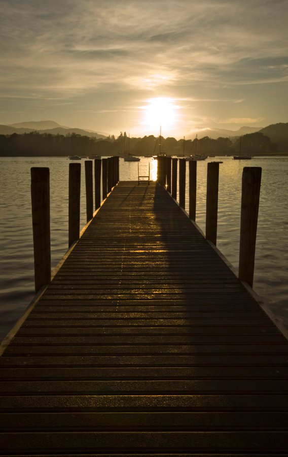 Sunset at the Pierhead Ambleside