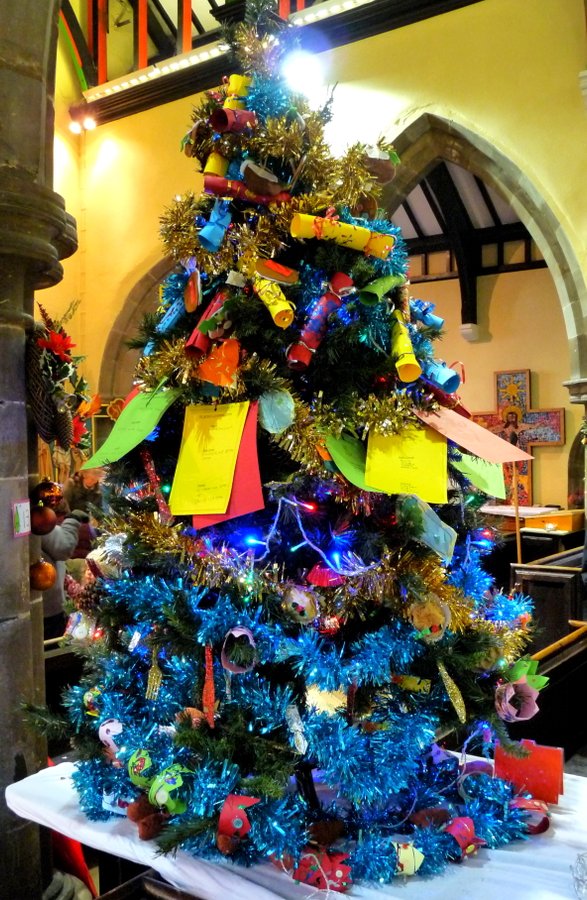 Christmas tree festival Thurmaston Church