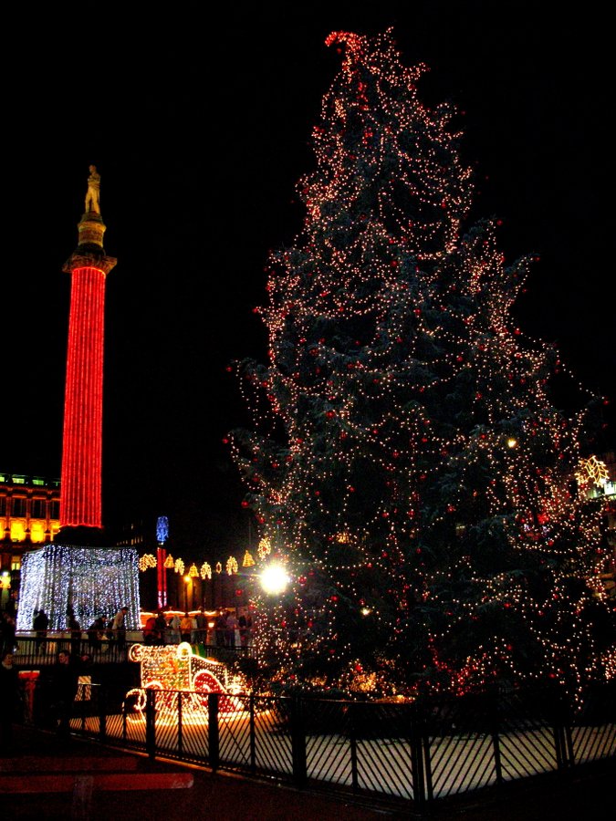 Christmas decorations George Square, Glasgow