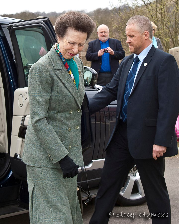 HRH Princess Anne visiting Godmersham, Kent.
