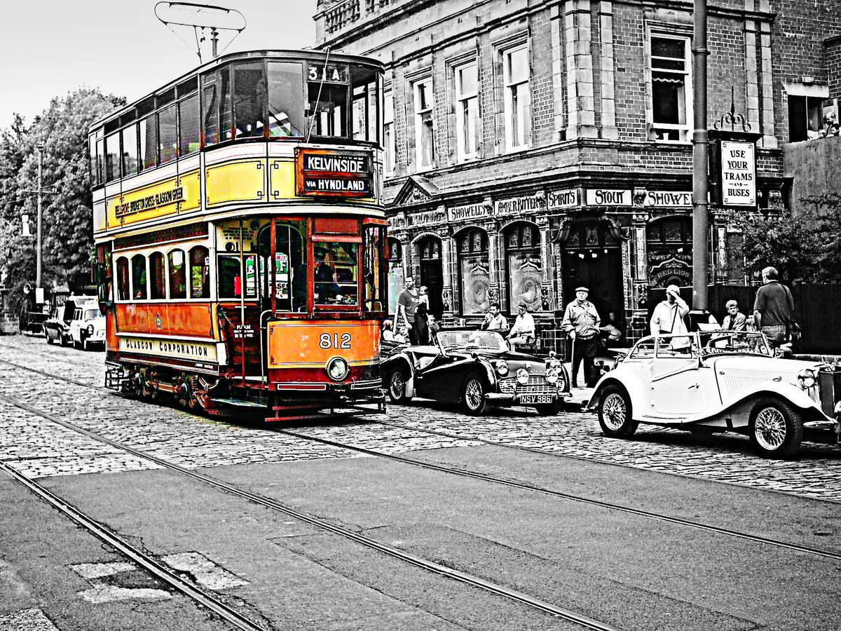 Crich Tramway Museum Glasgow Tramcar number 812