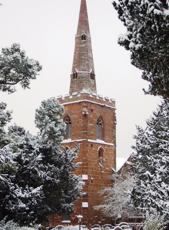 St Mark's Church Spire in Winter
