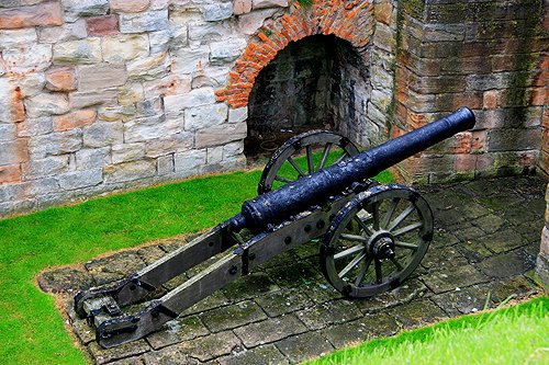 Cannon at Berwick Castle