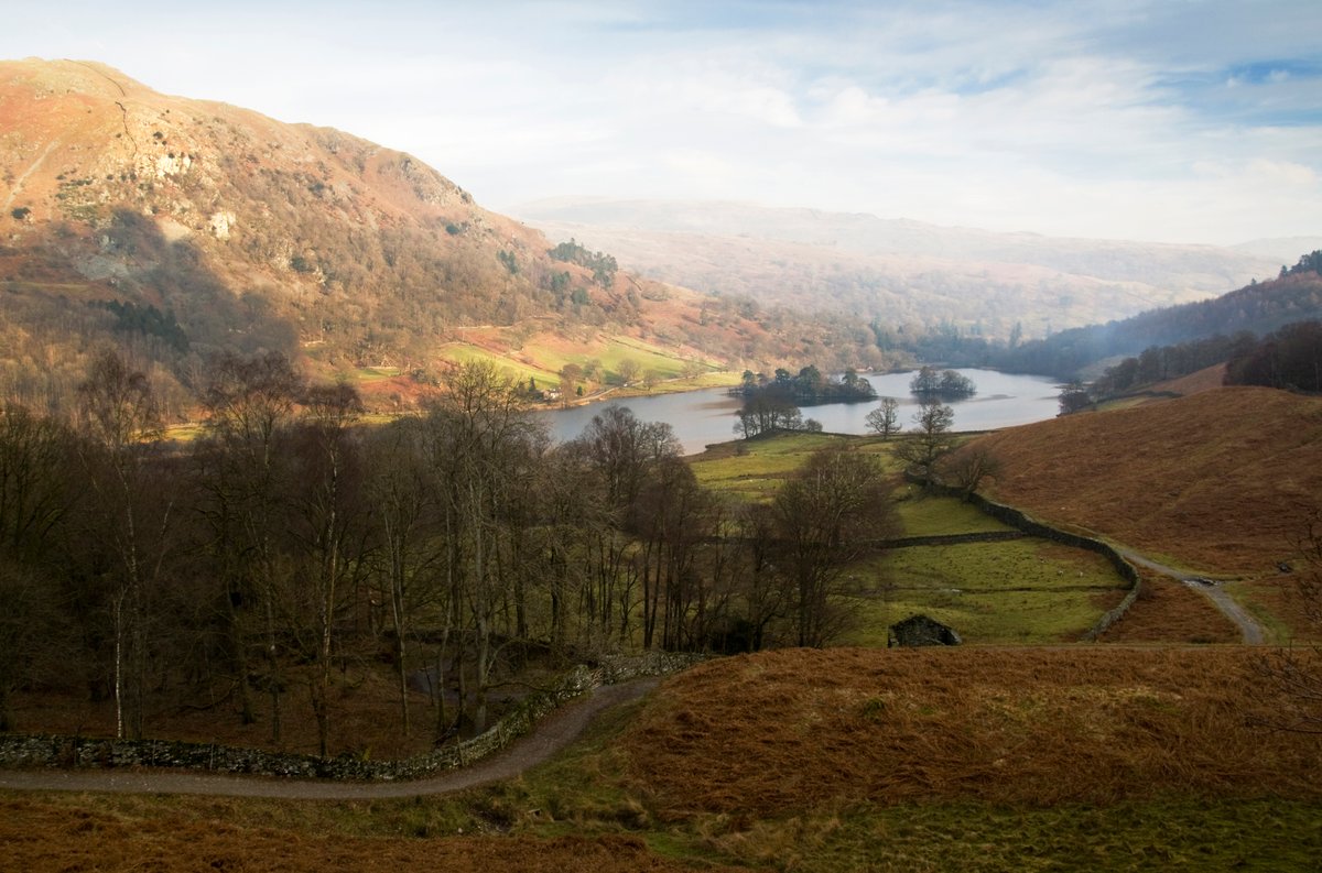 Rydal Water from Loughrigg terrace