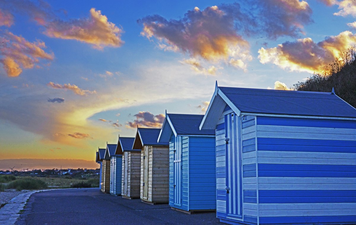 "Beach huts , Lowestoft." by Barrie Glover at