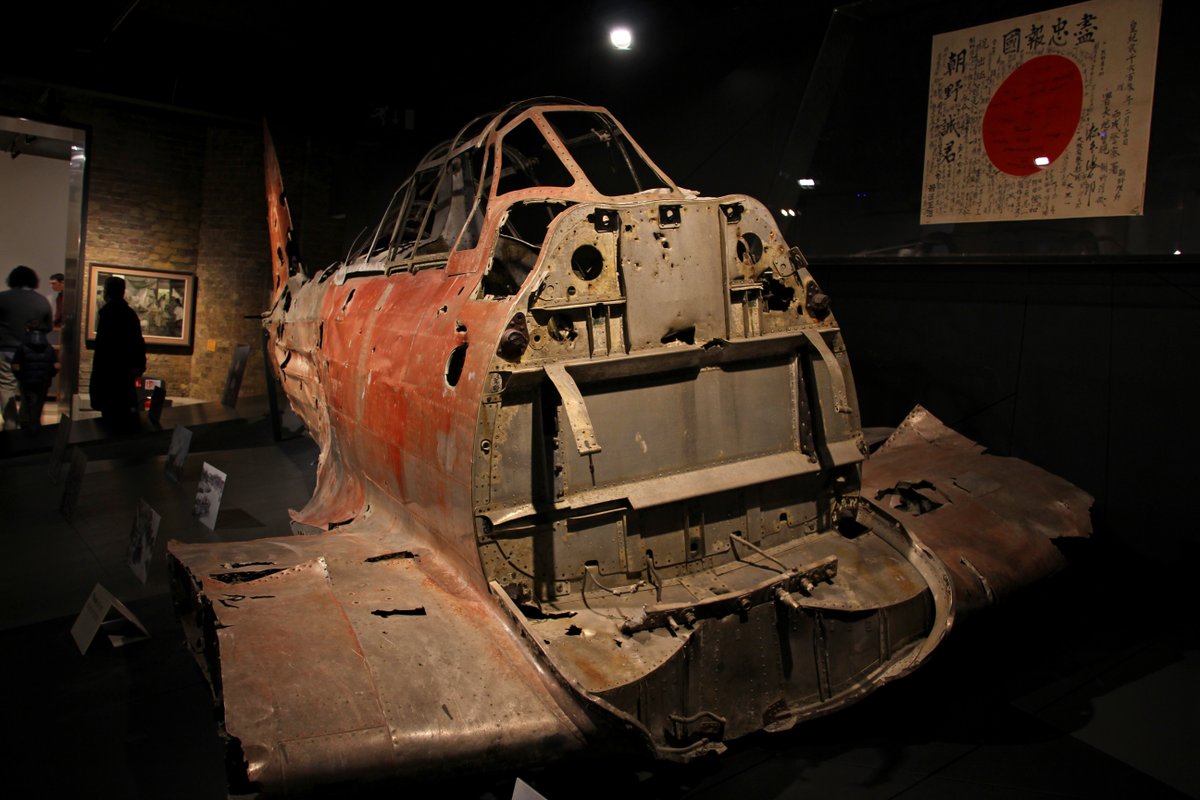 Remains of a Mitsubishi A6M Zero fighter .