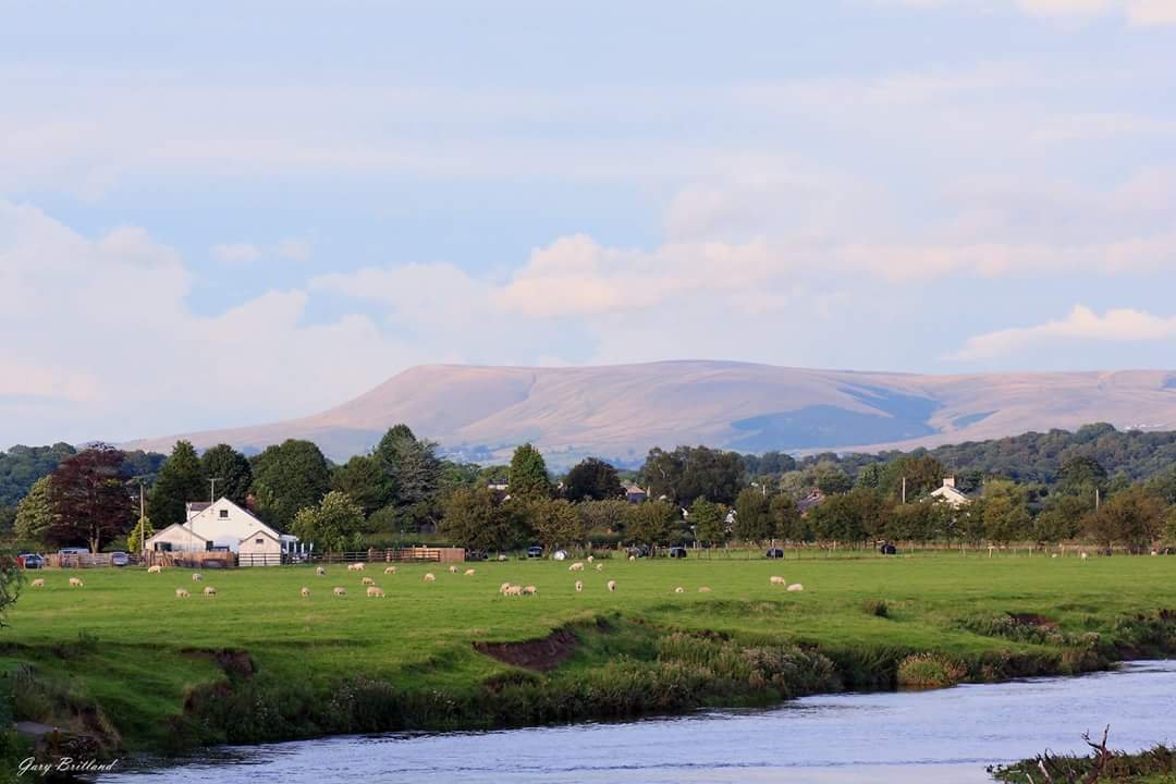 Pendle hill from ribchester