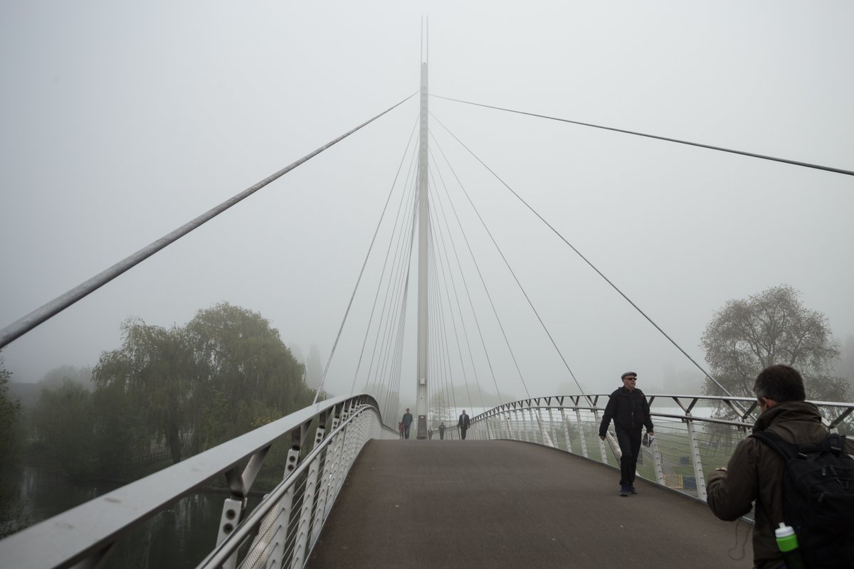 Foggy morning at Christchurch Bridge, Reading