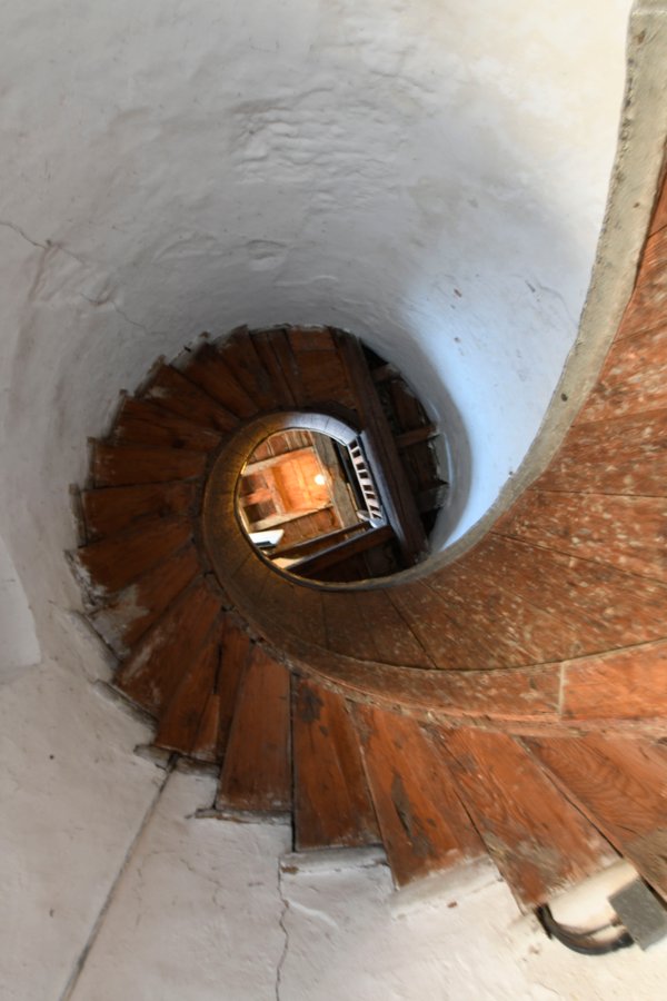 Upnor Castle spiral staircase in tower