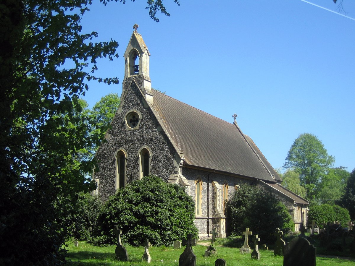The picturesque Church of St. John the Baptist, Kidmore End