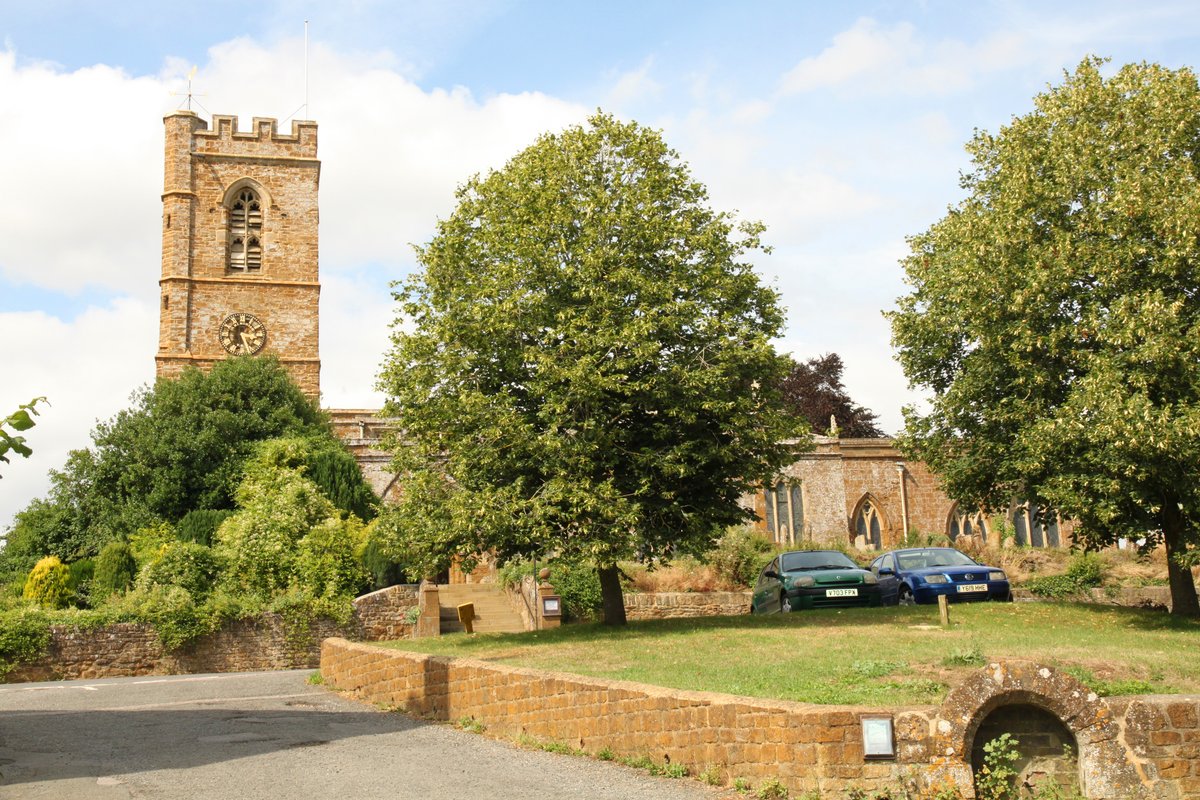 The Church of St. Peter and St. Paul and the green at Swalcliffe