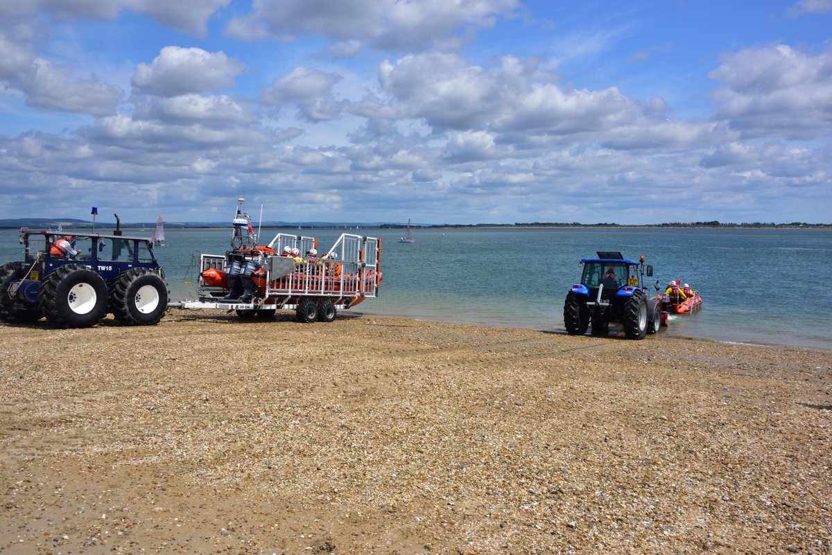 Launching the Hayling Island Lifeboats