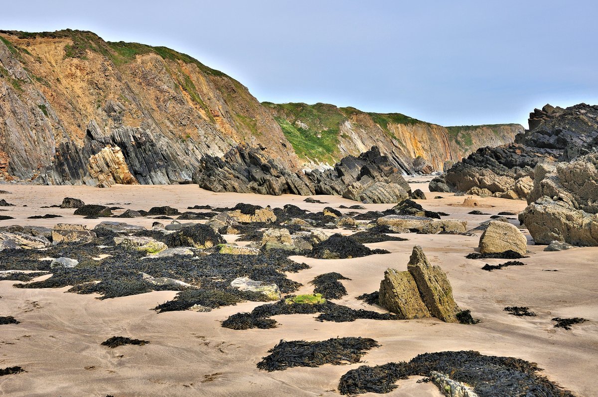 More 55º Rock Formations at Marloes Sands