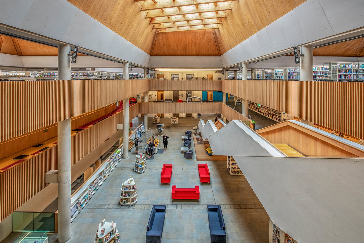 The Hive library and resource centre, Worcester, interior