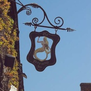 The Mermaid Pub Sign in Rye, Sussex