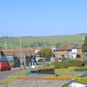 Sompting Ave roundabout, Worthing, West Sussex. Leading to Upper Brighton Road