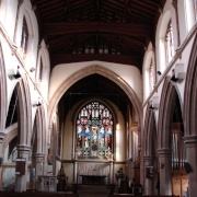 Towards the east window, St Marys Church, Rickmansworth.