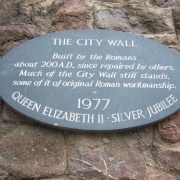 An inscription on Roman wall in Exeter