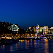 The Embankment, London by night