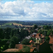 View from St Mary`s Church tower, Goudhurst