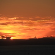 Sunset over the Scottish Coastline taken near Workington