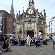 Chichester City Band Perform at the MarketCross