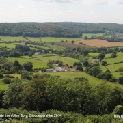 The Cotswolld Vale from Uley Bury, Gloucestershire 2014