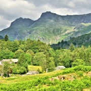 Elterwater Village & the Langdale Pikes in the Lake District